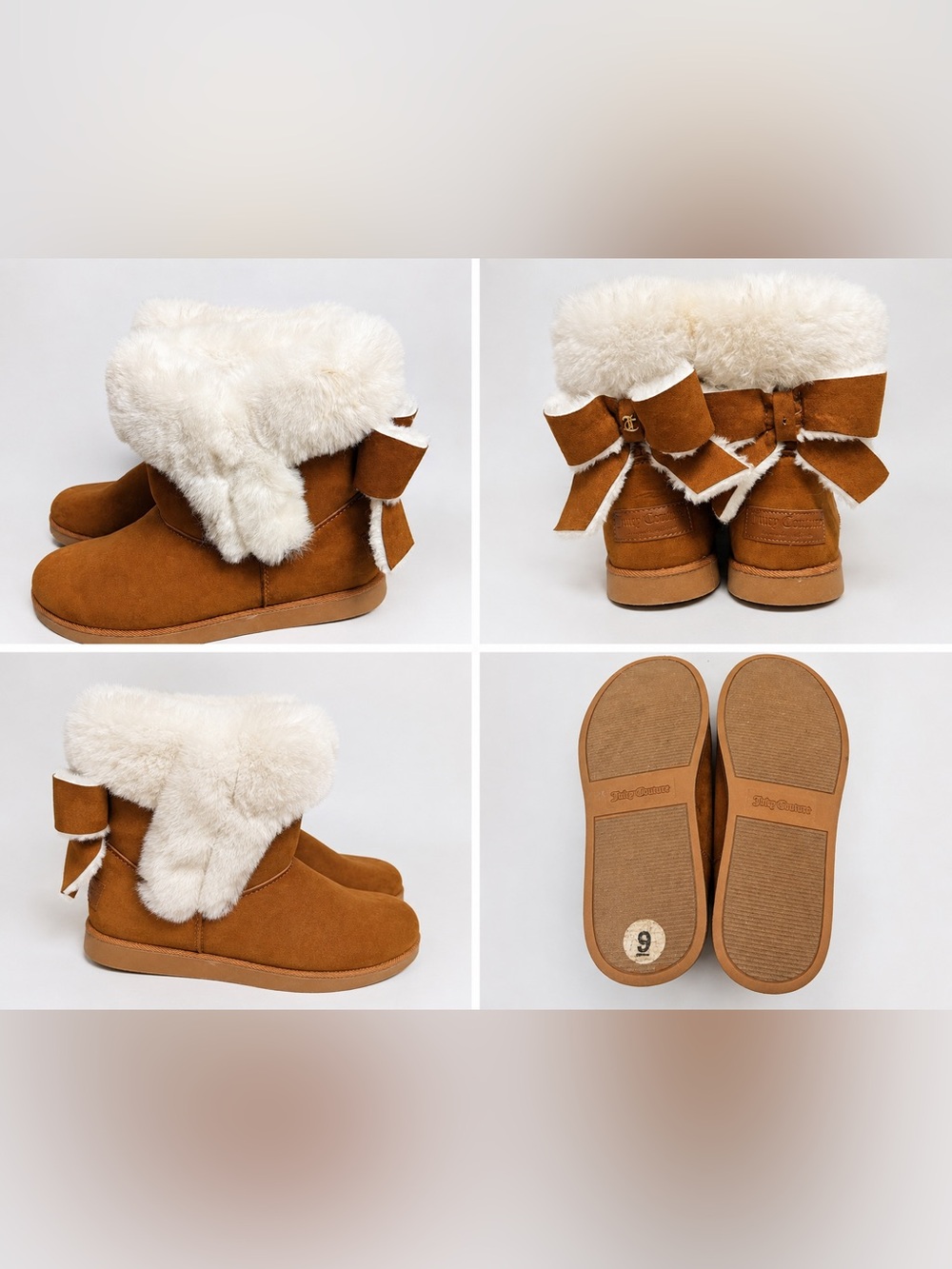 Women's JUICY COUTURE Faux Fur Bow Winter Boots